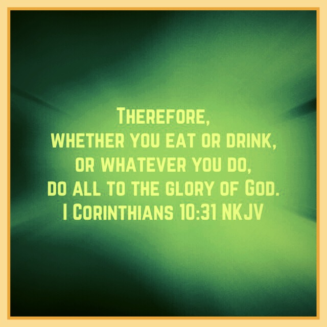 1 Corinthians 10:31